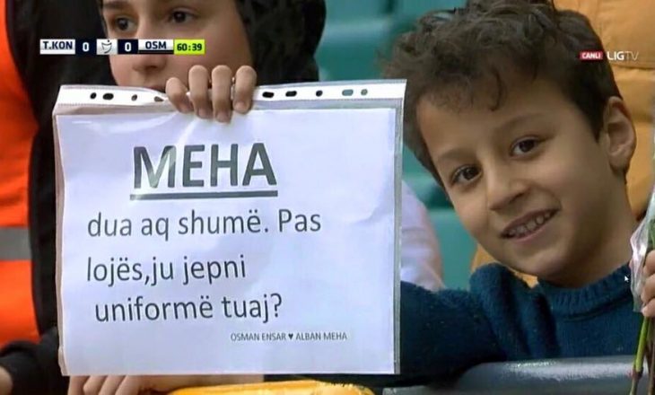 Meha pranon një kërkesë simpatike për fanellën e tij