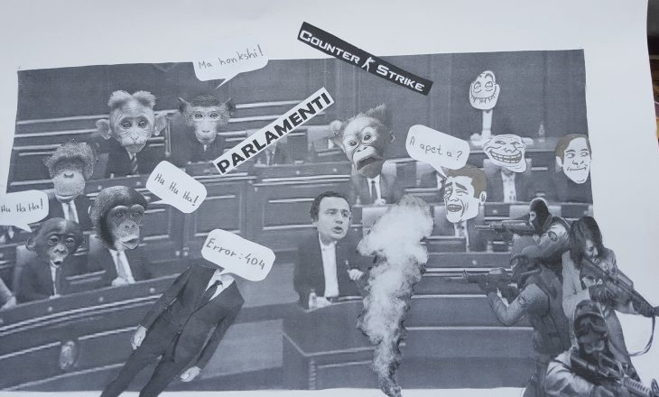 Protestë me vizatime