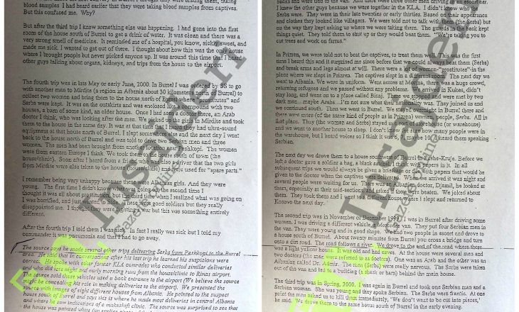 Dëshmitarët: Viktimave u merrej gjaku për analiza