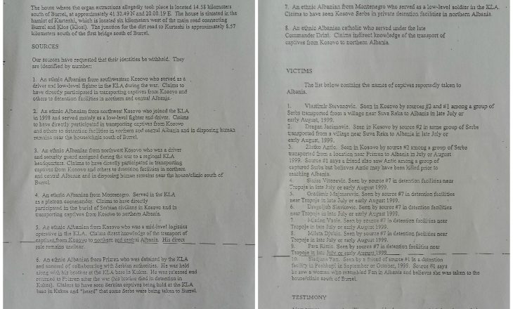 Rrëfimi i dëshmitarit 1 “për transportin e viktimave”