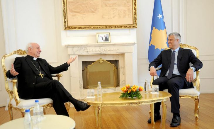 Presidenti Thaçi takoi arqipeshkvin e Selisë së Shenjtë Vinzenzo Paglia