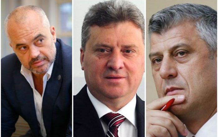 Rama dhe Thaçi bashkohen kundër presidentit të Maqedonisë