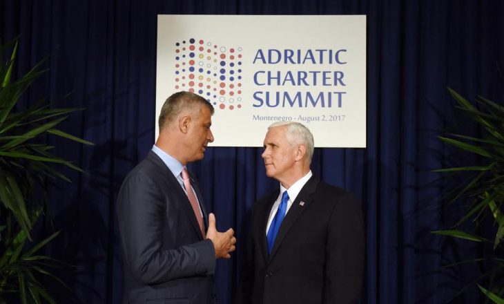 Thaçi thotë se zhvilloi bisedë “përmbajtjesore” me Pence