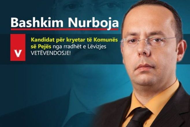 Vetëvendosje zyrtarizon kandidatin për kryetar të Pejës