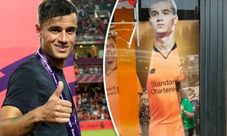 Largohen fotot e Coutinhos nga dyqanet e Liverpoolit (Video)