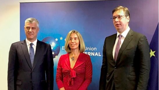 Mogherini takon këtë javë Thaçin dhe Vuçiqin