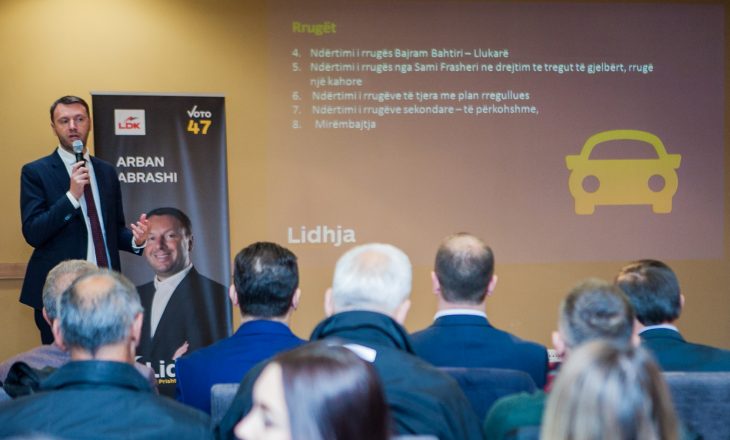 Abrashi prezantoi 320 projekte që do t’i zbatojë në katër vite e ardhshme