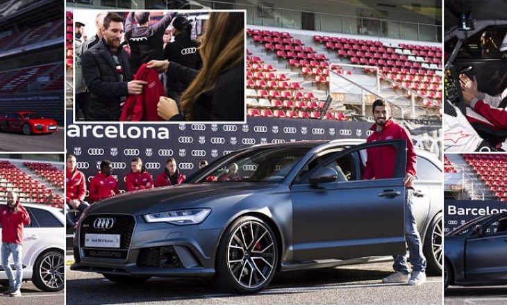 Audi shpërblen edhe futbollistët e Barcelonës: Messi dhe Suarez zgjedhin modelin e njëjtë