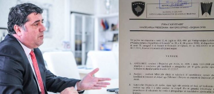 Haziri anulon konkursin e Drejtorisë së Arsimit në Gjilan, shkilte ligjin