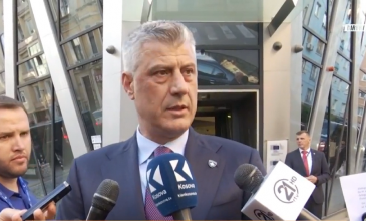 Reagimi i Thaçit pas takimit me Vuçiqin në Sofje